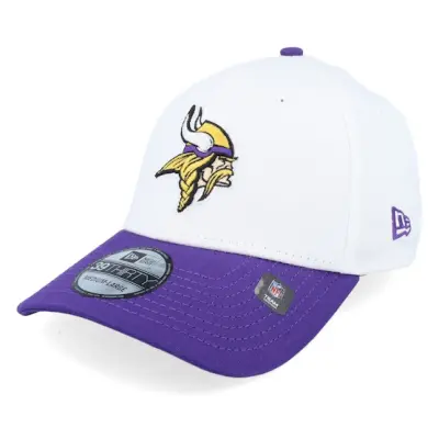 New Era - NFL Vit flexfit Keps - Minnesota Vikings NFL Team Logo 39THIRTY White/Purple Flexfit @ Hatstore