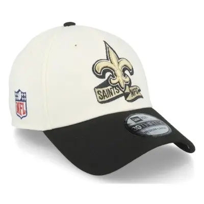 New Era - NFL Vit flexfit Keps - New Orleans Saints NFL22 Sideline 39THIRTY White/Black Flexfit @ Hatstore