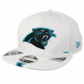 New Era - NFL Vit snapback Keps - Carolina Panthers 9Fifty On Field 19 Training White Snapback @ Hatstore