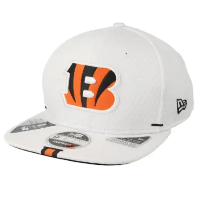 New Era - NFL Vit snapback Keps - Cincinnati Bengals 9Fifty On Field 19 Training White Snapback @ Hatstore