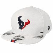 New Era - NFL Vit snapback Keps - Houston Texans 9Fifty On Field 19 Training White Snapback @ Hatstore