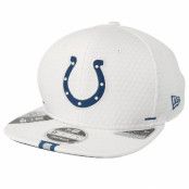 New Era - NFL Vit snapback Keps - Indianapolis Colts 9Fifty On Field 19 Training White Snapback @ Hatstore