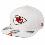 New Era - NFL Vit snapback Keps - Kansas City Chiefs 9Fifty On Field 19 Training White Snapback @ Hatstore