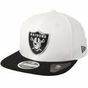 New Era - NFL Vit snapback Keps - Las Vegas Raiders Oakland Raiders Logo Pack 9fifty White/black Snapback @ Hatstore