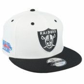 New Era - NFL Vit snapback Keps - Las Vegas Raiders White Crown Patch 9FIFTY White/Black Snapback @ Hatstore