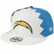 New Era - NFL Vit snapback Keps - Los Angeles Chargers 9Fifty NFL Draft 2019 White/Light Blue/Navy Snapback @ Hatstore