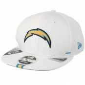 New Era - NFL Vit snapback Keps - Los Angeles Chargers 9Fifty On Field 19 Training White Snapback @ Hatstore