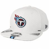 New Era - NFL Vit snapback Keps - Tennessee Titans 9Fifty On Field 19 Training White Snapback @ Hatstore