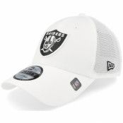 New Era - NFL Vit trucker Keps - Las Vegas Raiders Home Field 9FORTY White Trucker @ Hatstore