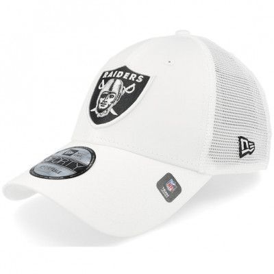 New Era - NFL Vit trucker Keps - Las Vegas Raiders Home Field 9FORTY White Trucker @ Hatstore