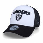 New Era - NFL Vit trucker Keps - Las Vegas Raiders Team Arch White/Black Trucker @ Hatstore