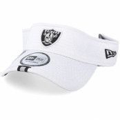 New Era - NFL Vit visor Keps - Oakland Raiders On Field 19 Training White Visor @ Hatstore