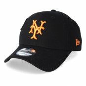 Keps New York Giants Cooperstown Patched 9Forty Black/Orange Adjustable - New Era - Svart Reglerbar