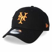 New Era - MLB Svart adjustable Keps - New York Giants Cooperstown Patched 9Forty Black/Orange Adjustable @ Hatstore