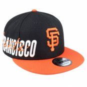 New Era - MLB Svart snapback Keps - New York Giants 9FIFTY Sidefont Black/Orange Snapback @ Hatstore