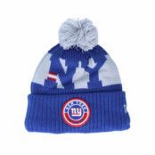 New Era - NFL Blå pom Beanie - New York Giants NFL 20 On field Sport Knit OFC Blue Pom @ Hatstore