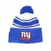 New Era - NFL Blå pom Beanie - New York Giants NFL22 Sideline Sportknit Blue Pom @ Hatstore