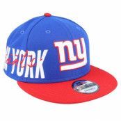 New Era - NFL Blå snapback Keps - New York Giants 9FIFTY Sidefont Royal/Red Snapback @ Hatstore