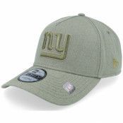 New Era - NFL Grön adjustable Keps - New York Giants Canvas Logo Essentials Olive A-frame Adjustable @ Hatstore