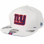 New Era - NFL Vit snapback Keps - New York Giants 9Fifty On Field 19 Training White Snapback @ Hatstore