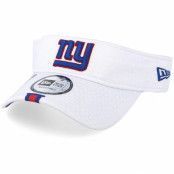 New Era - NFL Vit visor Keps - New York Giants On Field 19 Training White Visor @ Hatstore