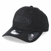 Keps Seattle Seahawks 9Forty Black/Black Adjustable - New Era - Svart Reglerbar