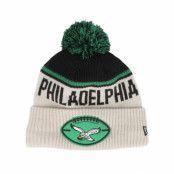 New Era - NFL Beige pom Beanie - Philadelphia Eagles NFL24 Sideline His Sportknit Stone/Black Pom @ Hatstore