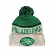 New Era - NFL Beige pom Beanie - Philadelphia Eagles NFL24 Sideline His Sportknit Stone/Green Pom @ Hatstore