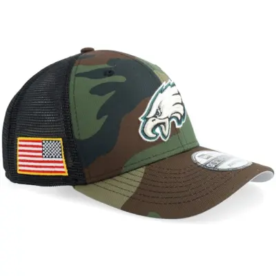 New Era - NFL Camo trucker Keps - Philadelphia Eagles 9SEVENTY NFL Salute To Service Camo Trucker @ Hatstore
