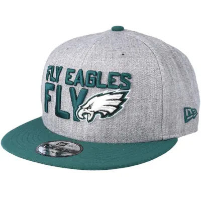 New Era - NFL Grå snapback Keps - Philadelphia Eagles 2018 NFL Draft On-Stage Grey/Teal Snapback @ Hatstore