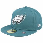 New Era - NFL Grön fitted Keps - Philadelphia Eagles NFL 59FIFTY Petrol Fitted @ Hatstore