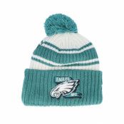 New Era - NFL Grön pom Beanie - Philadelphia Eagles NFL22 Sideline Sportknit Teal Pom @ Hatstore