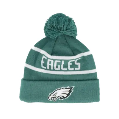 New Era - NFL Grön pom Beanie - Philadelphia Eagles Otc NFL Jake Green Pom @ Hatstore