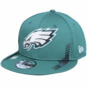 New Era - NFL Grön snapback Keps - Philadelphia Eagles NFL21 Side Line 9FIFTY Green Snapback @ Hatstore