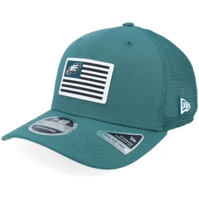 New Era - NFL Grön trucker Keps - Philadelphia Eagles 9SEVENTY Flag Teal Trucker @ Hatstore