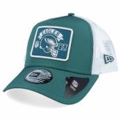 New Era - NFL Grön trucker Keps - Philadelphia Eagles Wordmark A-Frame Green/White Trucker @ Hatstore