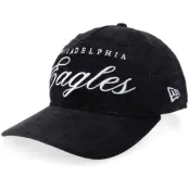 New Era - NFL Svart adjustable Keps - Philadelphia Eagles Team Script 19TWENTY Golfer Velvet Black A-Frame @ Hatstore