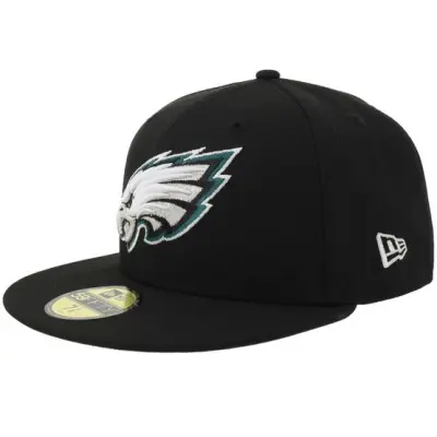 New Era - NFL Svart fitted Keps - Hatstore Exclusive x Philadelphia Eagles 59FIFTY Black Fitted @ Hatstore