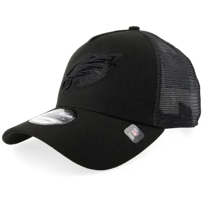 New Era - NFL Svart trucker Keps - Hatstore Exclusive x Philadelphia Eagles 9FORTY Black A-frame Trucker @ Hatstore