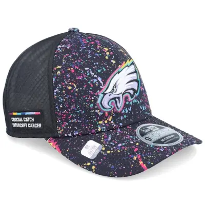 New Era - NFL Svart trucker Keps - Philadelphia Eagles NFL Crucial Catch 9FORTY A-Frame Trucker @ Hatstore