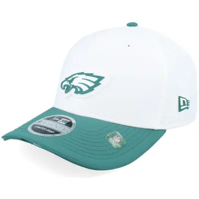 New Era - NFL Vit adjustable Keps - Philadelphia Eagles NFL 25 Training 9SEVENTY White/Green Adjustable @ Hatstore