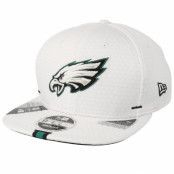 New Era - NFL Vit snapback Keps - Philadelphia Eagles 9Fifty On Field 19 Training White Snapback @ Hatstore