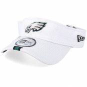 New Era - NFL Vit visor Keps - Philadelphia Eagles On Field 19 Training White Visor @ Hatstore