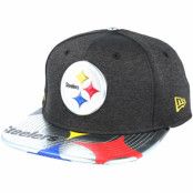 Keps Pittsburgh Steelers Draft 2017 9Fifty Heather Black Snapback - New Era - Svart Snapback