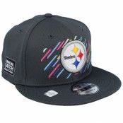 New Era - NFL Grå snapback Keps - Pittsburgh Steelers NFL21 Crucial Catch 9FIFTY Dark Grey Snapback @ Hatstore