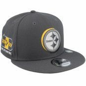 New Era - NFL Grå snapback Keps - Pittsburgh Steelers NFL24 Draft 9FIFTY Grey/Yellow Snapback @ Hatstore