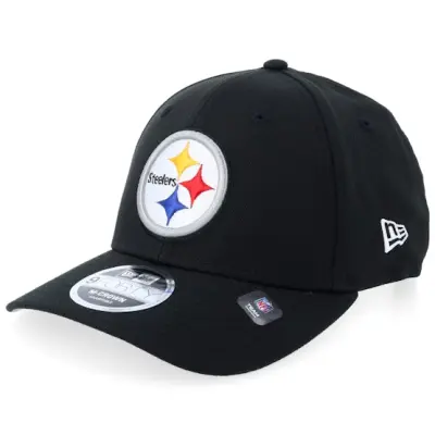 New Era - NFL Svart adjustable Keps - Pittsburgh Steelers NFL Team 9FORTY M-Crown Black Adjustable @ Hatstore