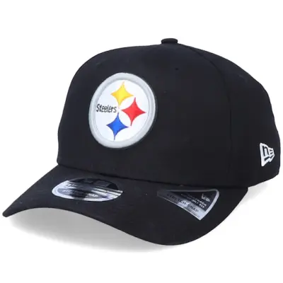 New Era - NFL Svart adjustable Keps - Pittsburgh Steelers Team Stretch 9Fifty Black/White Adjustable @ Hatstore
