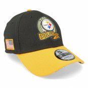 New Era - NFL Svart flexfit Keps - Pittsburgh Steelers M 39THIRTY NFL Salute To Service 22 Black/Yellow Flexfit @ Hatstore