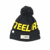 New Era - NFL Svart pom Beanie - Pittsburgh Steelers On Field 19 Sport Knit Black/Yellow Pom @ Hatstore